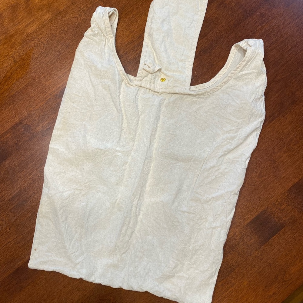 Cream Color Fabric Reusable Grocery Bags